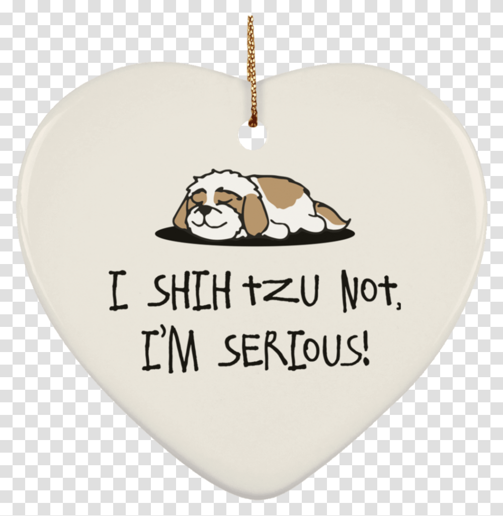 Shih Tzu Not Subornh Ceramic Heart Ornament Snakkeboble, Sunglasses, Accessories, Plant, Food Transparent Png