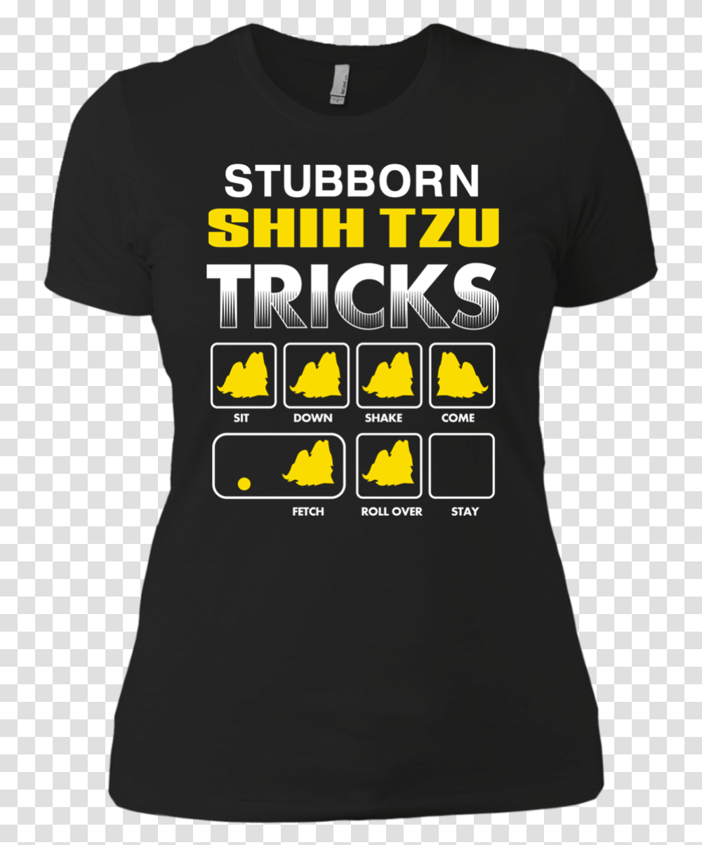 Shih Tzu Stubborn Mug 5 9 Nl3900 Next Level Ladies T Shirt, Apparel, T-Shirt, Cowbell Transparent Png