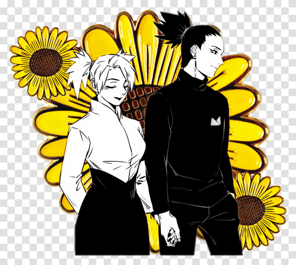 Shikamaru Shikamaru X Temari, Person, Comics, Book, Flower Transparent Png