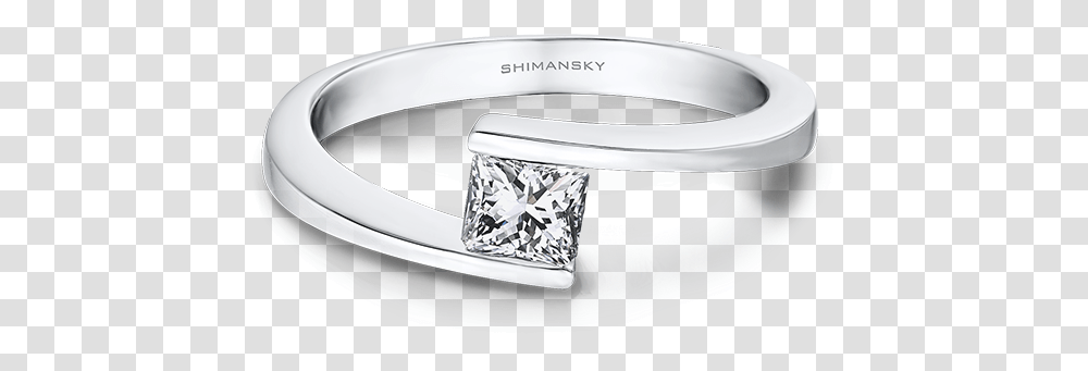 Shimansky My Girl Solitaire Overlap Engagement Ring Pre Engagement Ring, Jewelry, Accessories, Accessory, Platinum Transparent Png