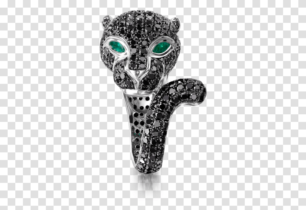 Shimansky Untamed Panther Rings Black Diamond Panther Ring, Gemstone, Jewelry, Accessories, Accessory Transparent Png