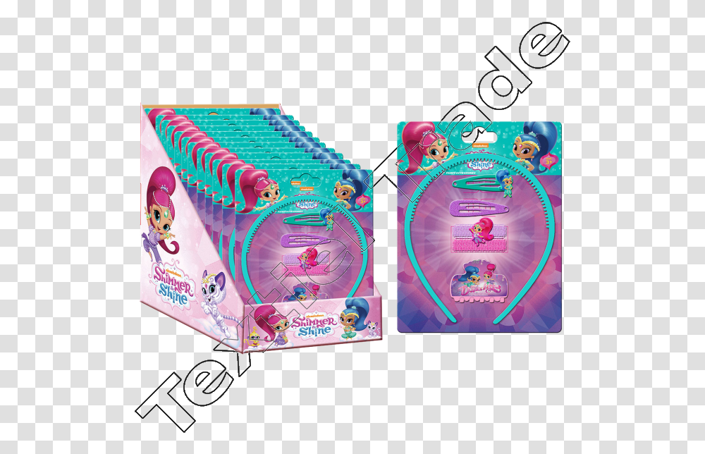 Shimmer And Shine 9 Pieces Hair Set Educational Toy, Sweets, Food, Confectionery, Arcade Game Machine Transparent Png