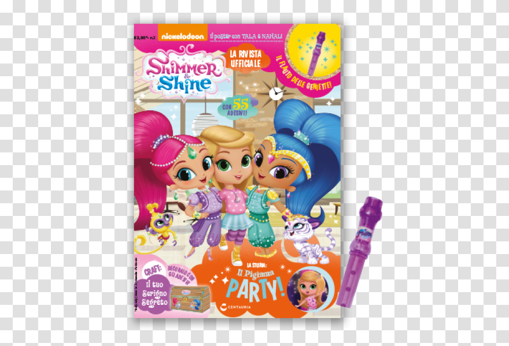 Shimmer And Shine And Lia Clipart Download, Poster, Advertisement, Person, Doll Transparent Png