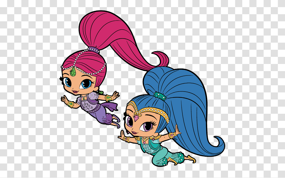 Shimmer And Shine Clipart Cartoon Clip Art, Person, Elf, Costume, Drawing Transparent Png