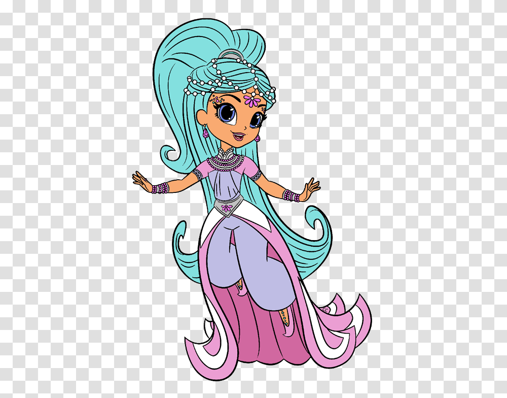 Shimmer And Shine Clipart Cartoon Clip Art, Person, Human, Doodle, Drawing Transparent Png