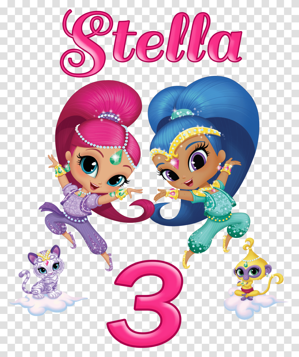 Shimmer And Shine Happy Birthday, Person, Poster Transparent Png