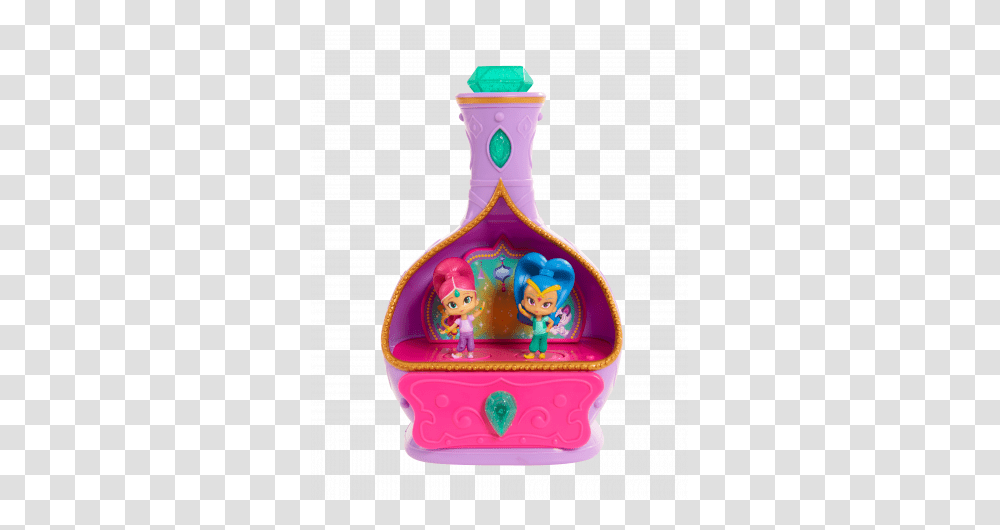 Shimmer And Shine Magic Wishes Jewelry Box, Bottle, Birthday Cake, Dessert, Food Transparent Png