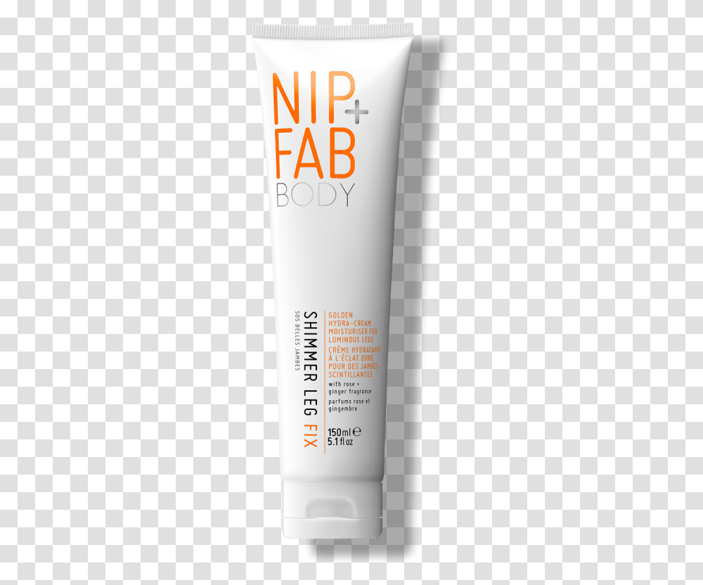Shimmer Leg Fix Nip Fab, Bottle, Cosmetics, Lotion, Sunscreen Transparent Png