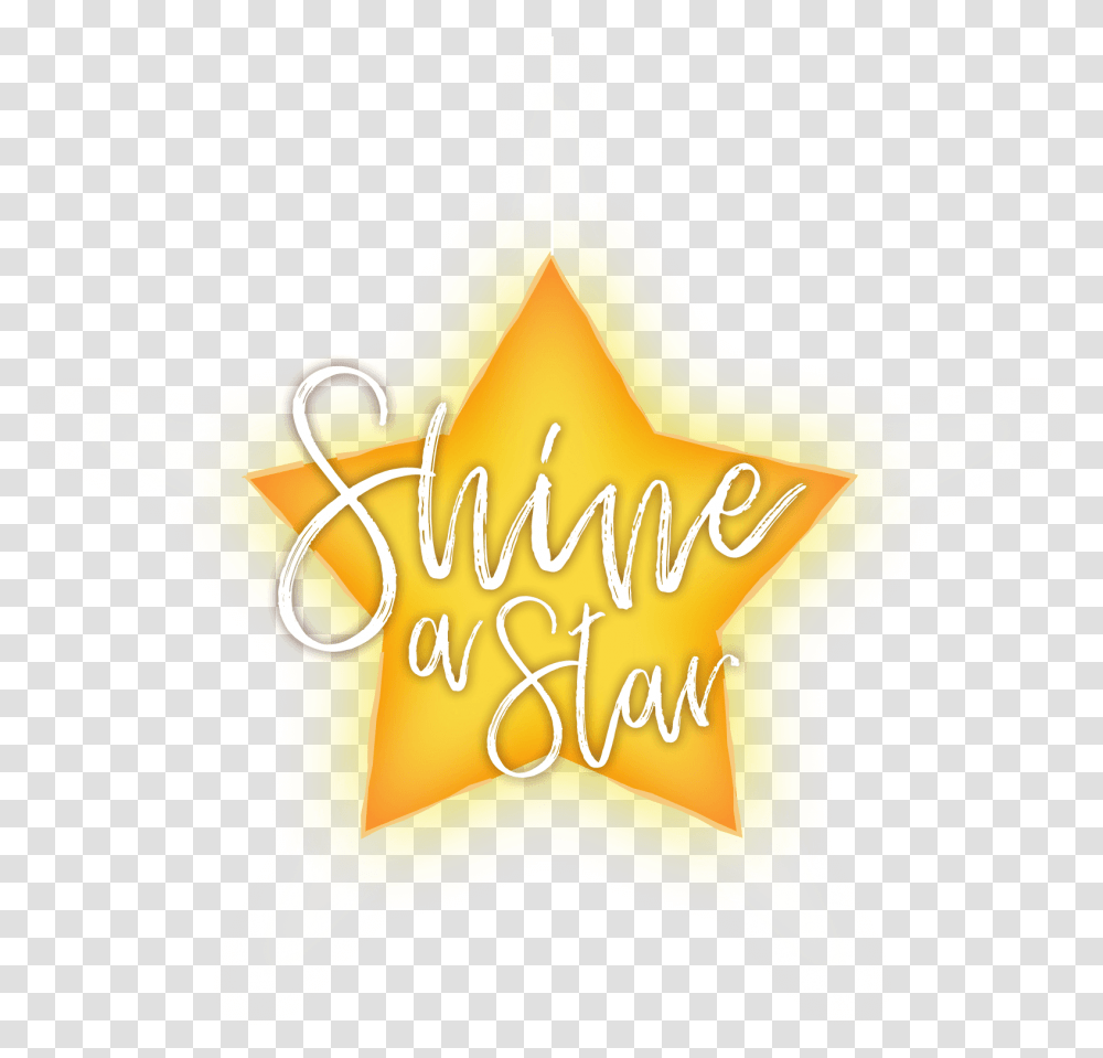 Shine A Star Bone Cancer Research Trust Calligraphy, Symbol, Star Symbol, Lighting, Logo Transparent Png