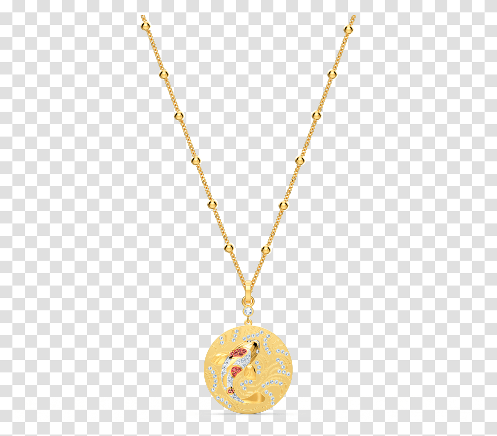 Shine Fish Pendant Red Gold Tone Plated Swarovski Shine, Necklace, Jewelry, Accessories, Accessory Transparent Png