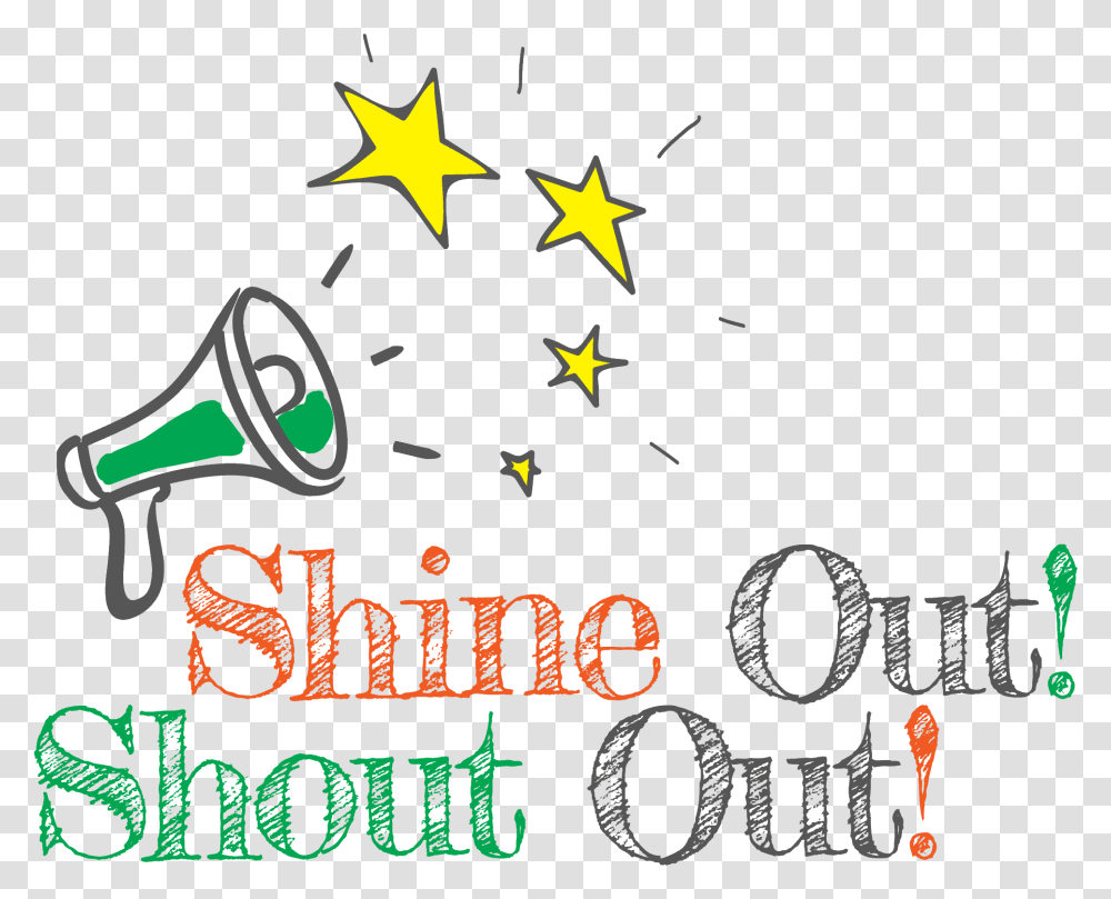 Shine Out Shout Out, Star Symbol, Alphabet Transparent Png