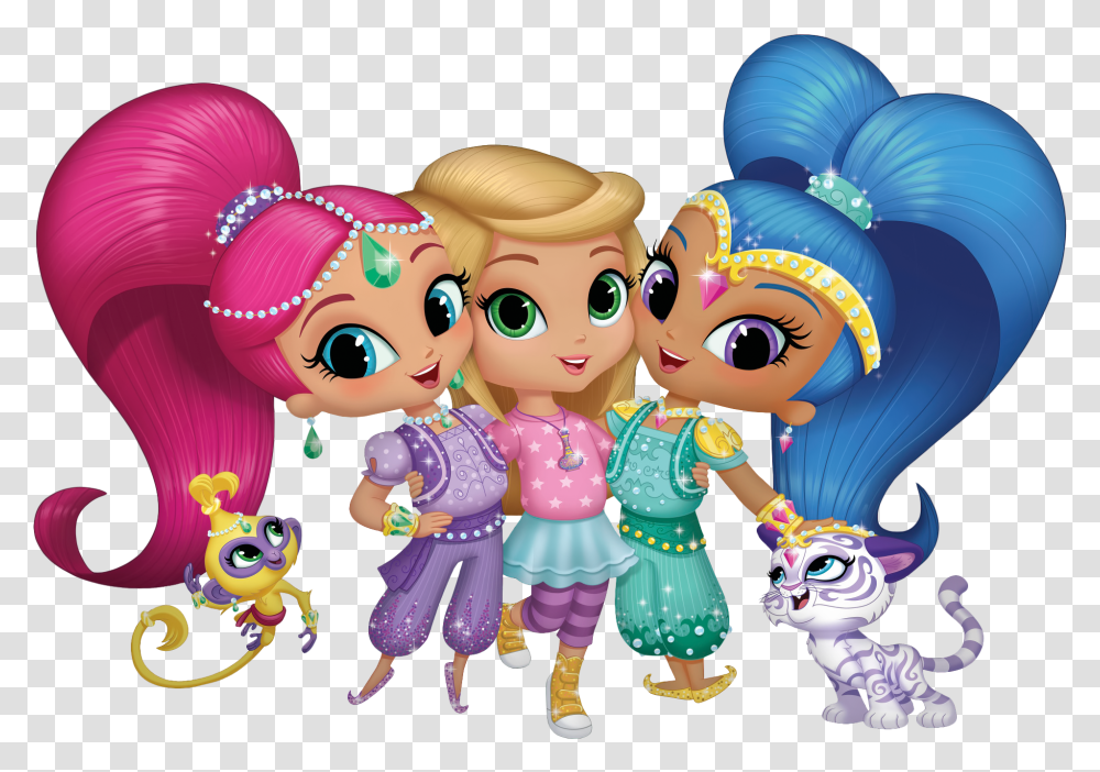Shine Shimmer And Shine Friends, Doll, Toy Transparent Png