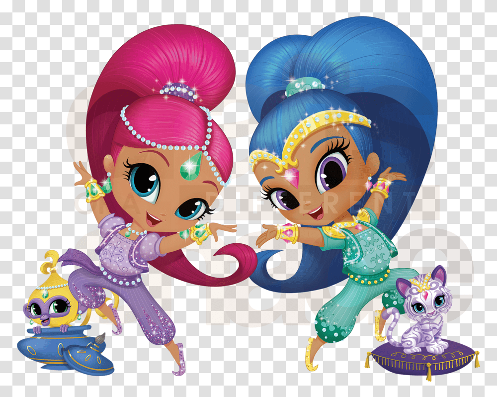 Shine Shimmerand Birthday Shimmer And Shine, Person, Crowd, Graphics, Art Transparent Png