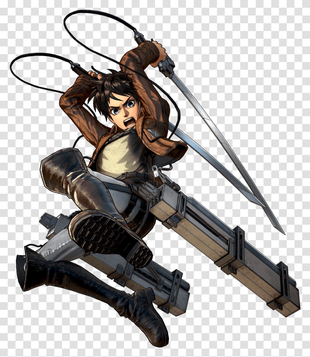 Shingeki No Kyojin Attack On Titan, Person, Human, Duel, Samurai Transparent Png