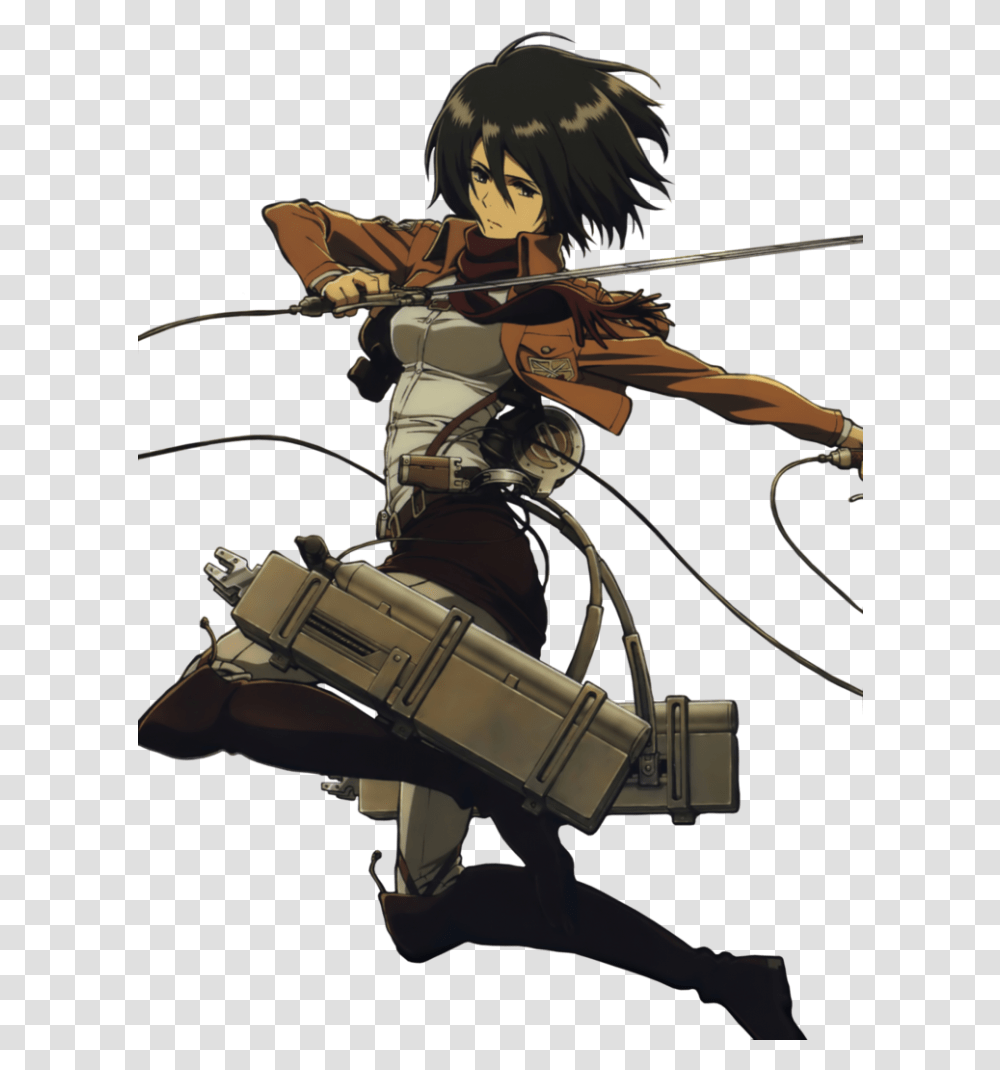 Shingeki No Kyojin Mikasa, Person, Human, Archery, Sport Transparent Png