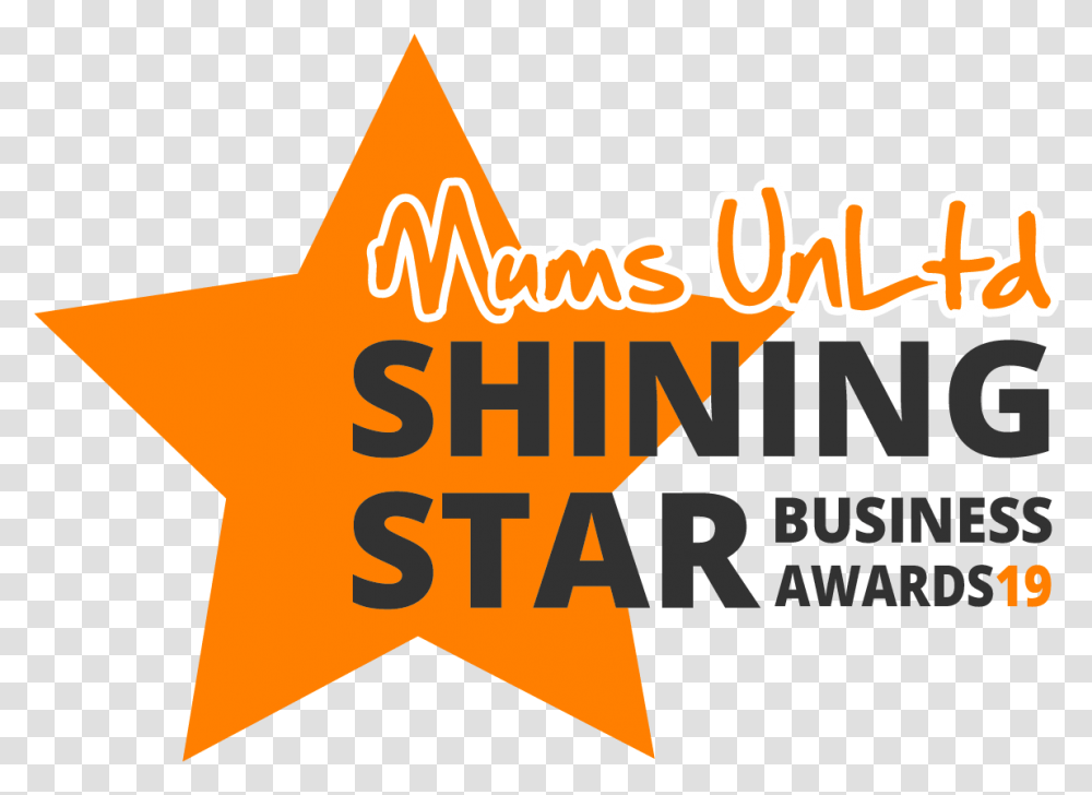Shining Star Awards 2019 Mums Unltd Business Magazine, Text, Label, Symbol, Lighting Transparent Png