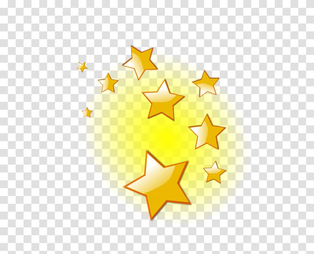 Shining Star Clip Free Clker Files Stars Clipart, Star Symbol, Plant Transparent Png