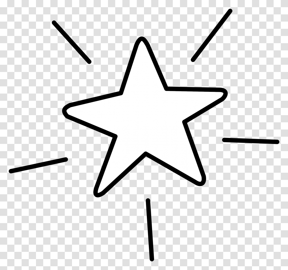 Shining Star Files Shining Star Clipart Black And White, Cross, Symbol, Star Symbol Transparent Png