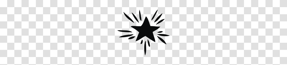 Shining Star, Star Symbol, Emblem, Scissors Transparent Png