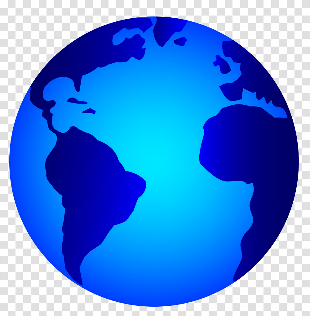 Shiny Blue Planet Earth, Outer Space, Astronomy, Universe, Globe Transparent Png