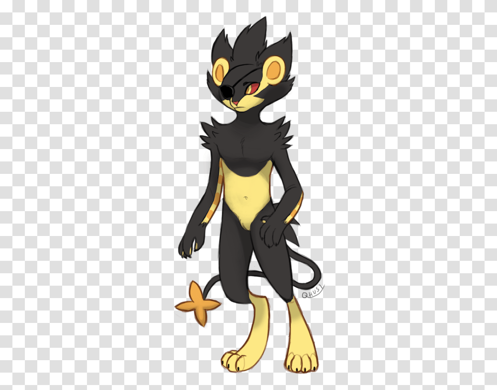 Shiny Luxray By Qhusi Cartoon, Pants, Face, Alien Transparent Png