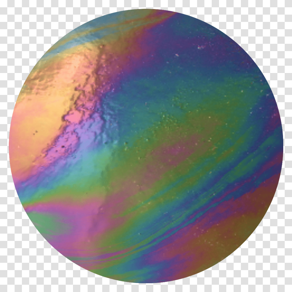 Shiny Metalic Rainbow Circle Aesthetic Background Circle, Moon, Outer Space, Night, Astronomy Transparent Png
