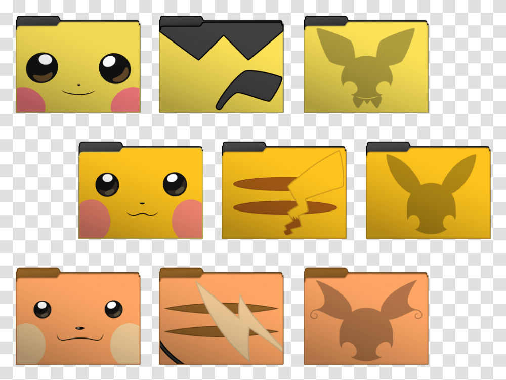 Shiny Pokemon Icons Pikachu Folder Icon, Animal, Insect, Invertebrate, Bee Transparent Png