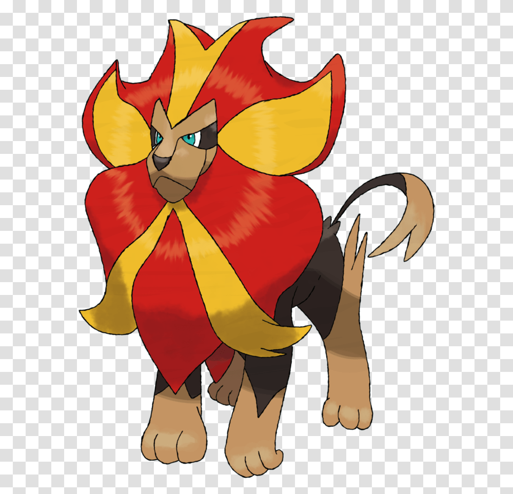 Shiny Pyroar Pokemon, Modern Art, Floral Design Transparent Png