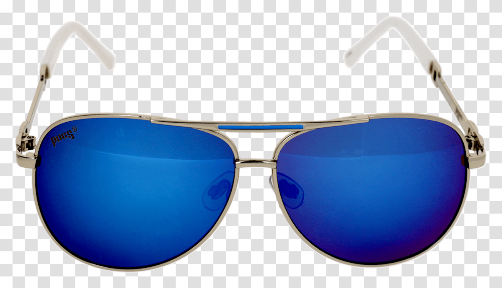 Shiny Silver Frame Ice Blue Mirror Lens Reflection, Sunglasses, Accessories, Accessory, Goggles Transparent Png