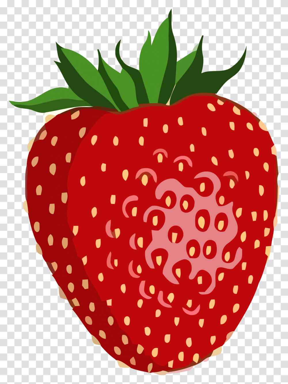 Shiny Strawberry Clip Arts Clipart Of A Strawberry, Fruit, Plant, Food, Rug Transparent Png