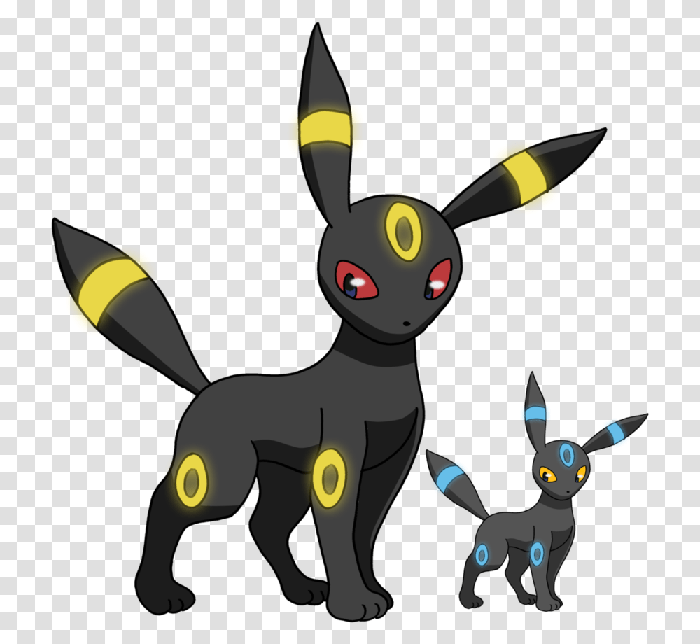 Shiny Umbreon And Normal, Toy, Animal, Mammal, Face Transparent Png