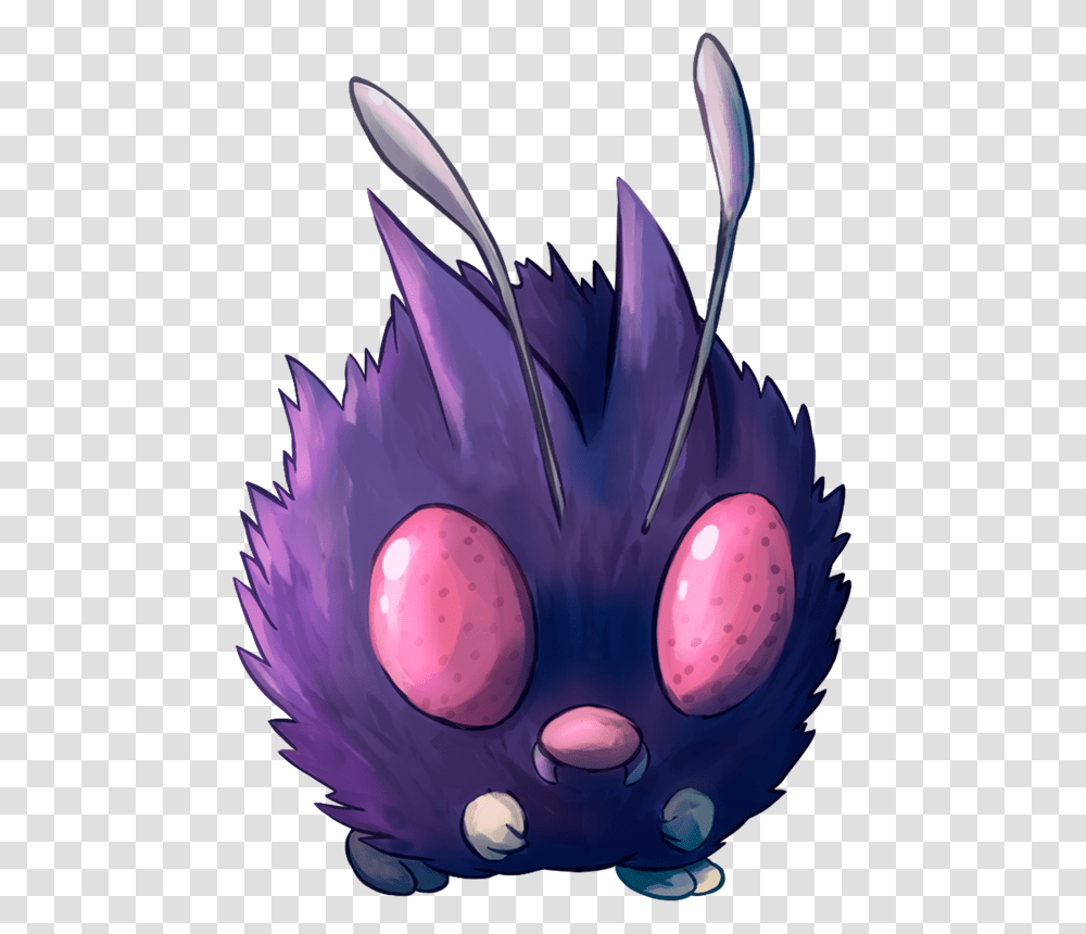 Shiny Venonat Pokemon Crystal, Purple, Plant Transparent Png
