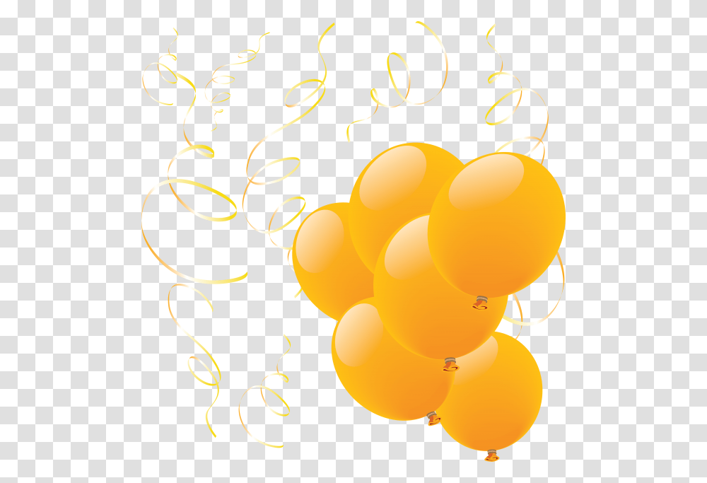 Shiny Yellow Balloons Yellow Balloons Background, Plant, Grapes Transparent Png