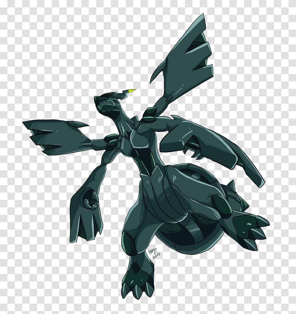 Shiny Zekrom, Statue, Sculpture, Hook Transparent Png