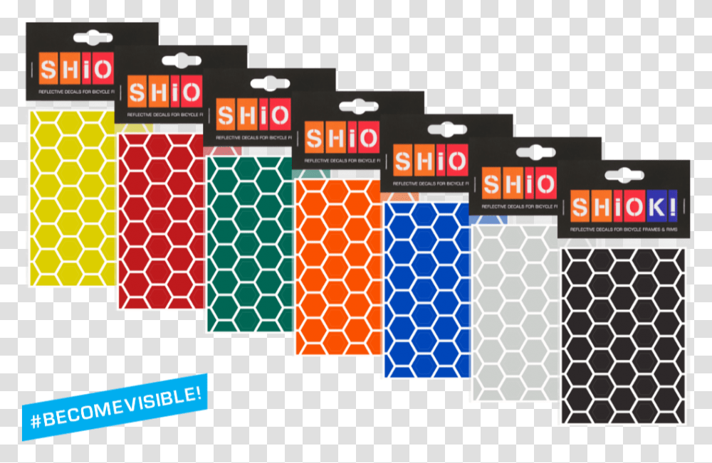 Shiok Honeycomb Reflective Frame Sticker, Scoreboard, Light, Neon Transparent Png