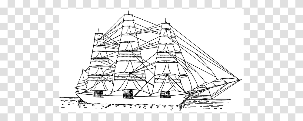 Ship Boat, Vehicle, Transportation, Drawing Transparent Png