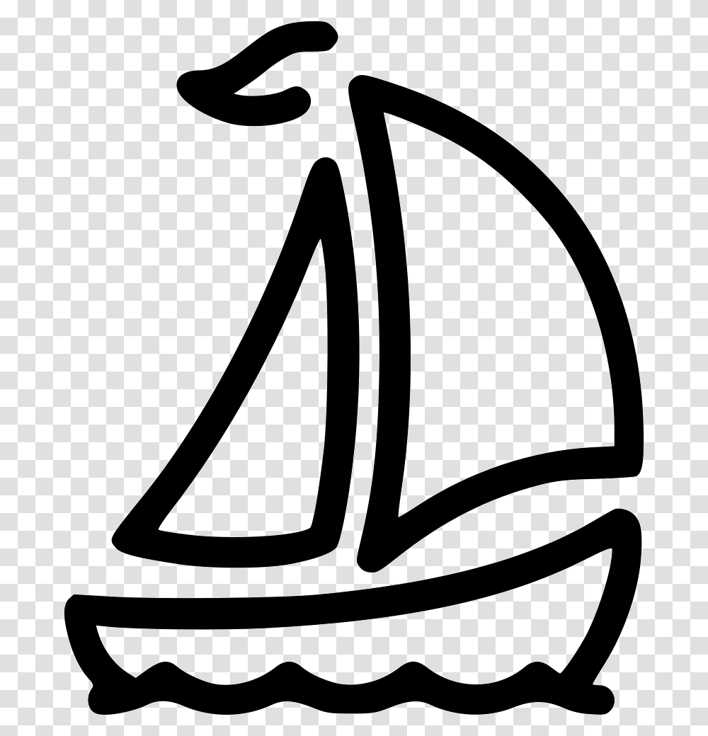 Ship Boat Yacht Sail Travel Sail Icon, Label, Logo Transparent Png