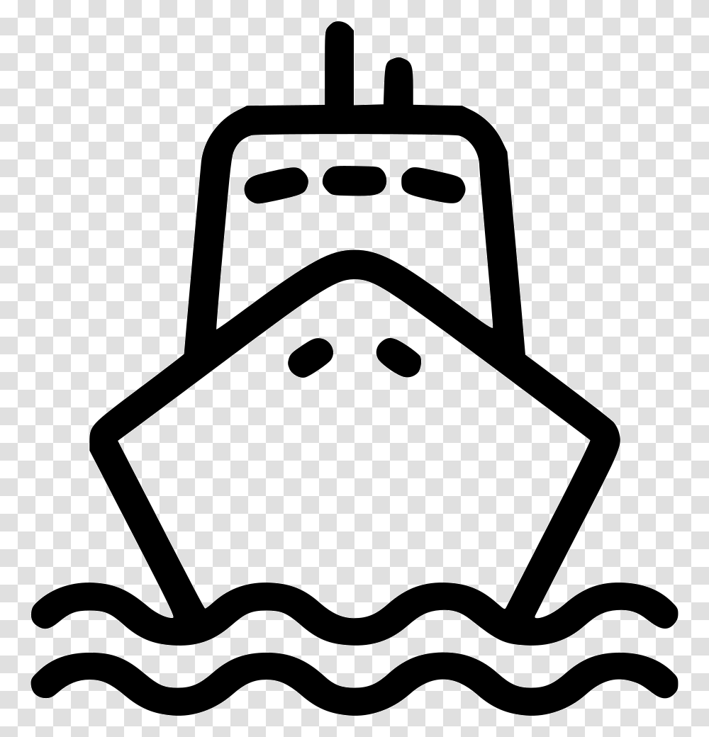Ship Naval Sea Marine Transport Sea Transportation Icon, Stencil, Logo, Trademark Transparent Png