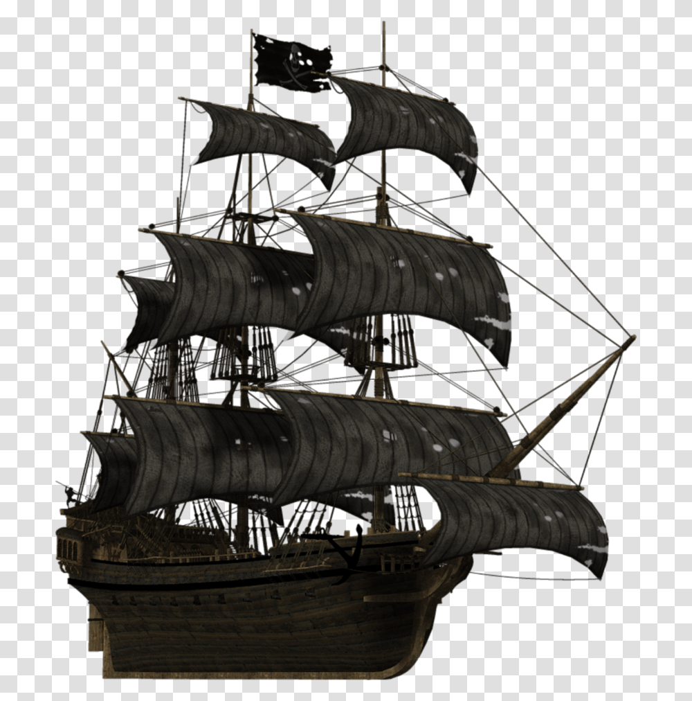 Ship Of Pirates Of The Caribbean, Watercraft, Vehicle, Transportation, Vessel Transparent Png