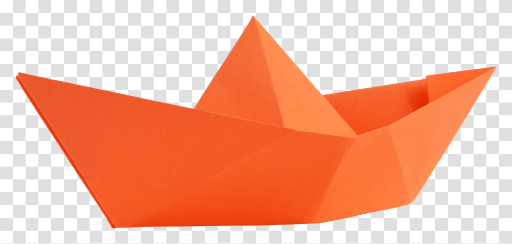 Ship Orange Background Papership Background, Box, Art, Origami, Triangle Transparent Png