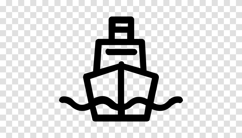 Ship Shipping Steamboat Icon With And Vector Format For Free, Gray, World Of Warcraft Transparent Png