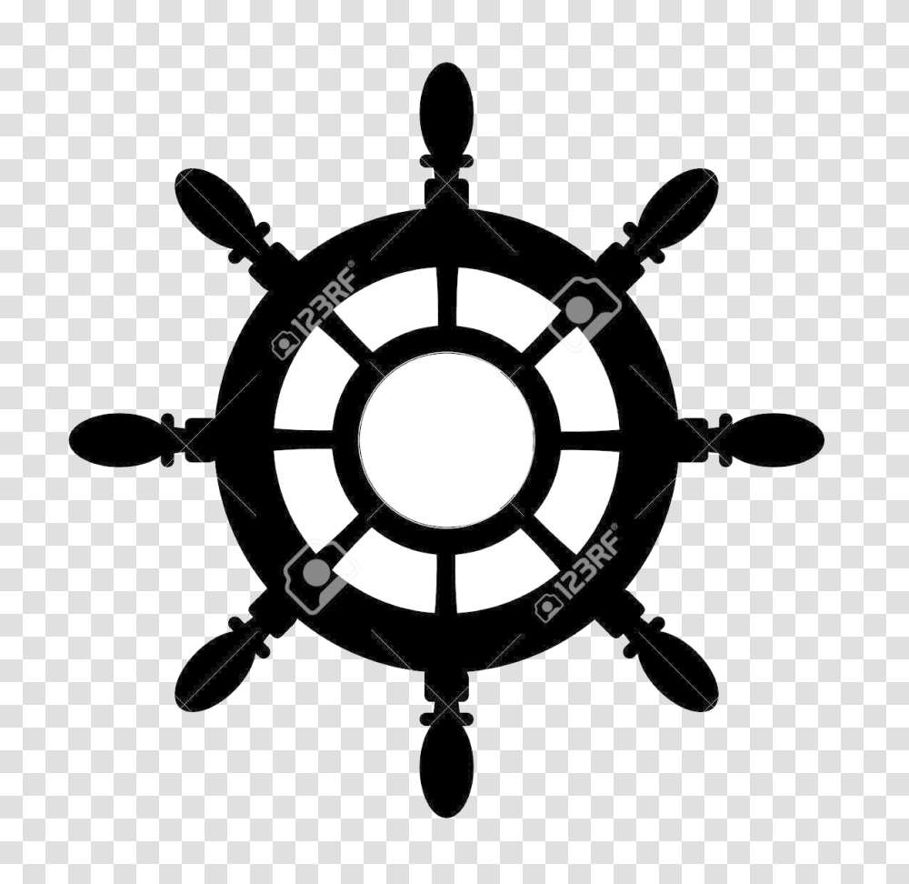 Ship Wheel Collection Of Ships Silhouette More Than Ship Wheel Silhouette, Compass, Steering Wheel Transparent Png