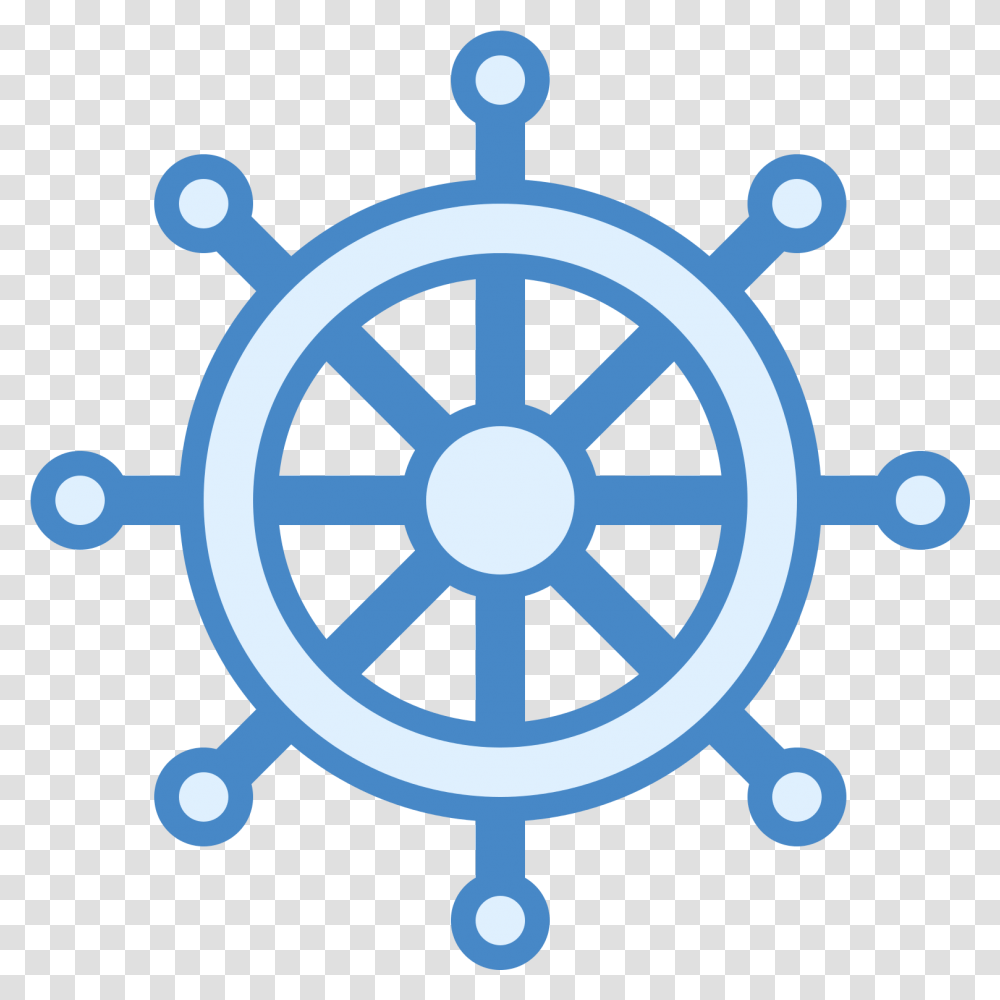 Ship Wheel Icon Clipart Steering Wheel Ship Illustration, Snowflake Transparent Png