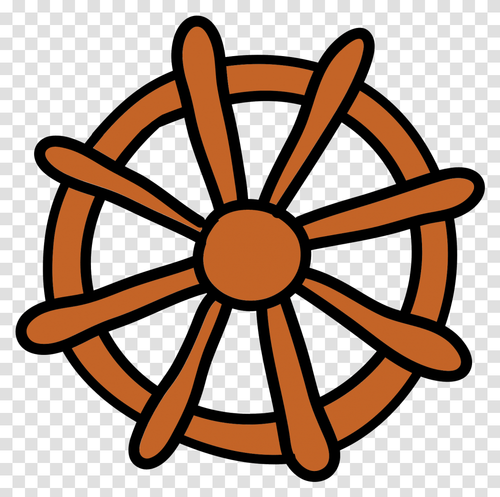Ship Wheel Icon Ship Steering Wheel Clipart, Dynamite, Weapon, Bronze, Armor Transparent Png