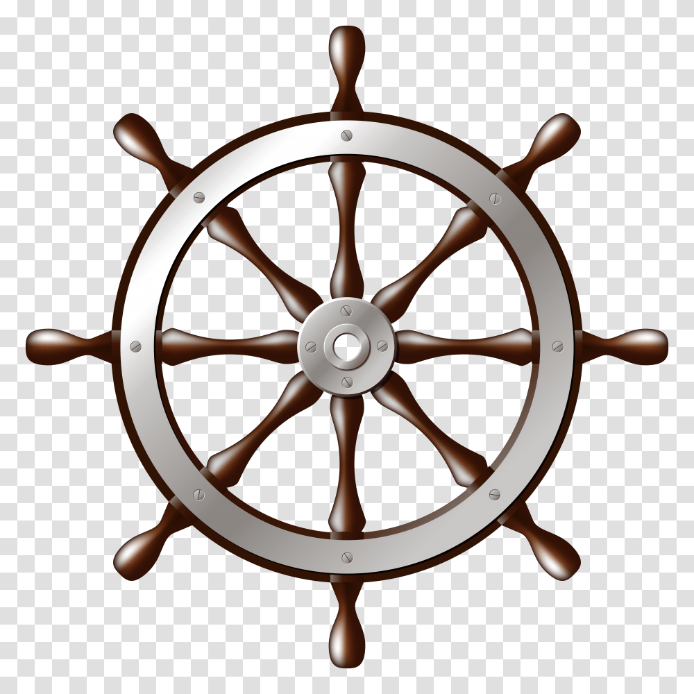 Ship Wheel Silver Clip Art Transparent Png