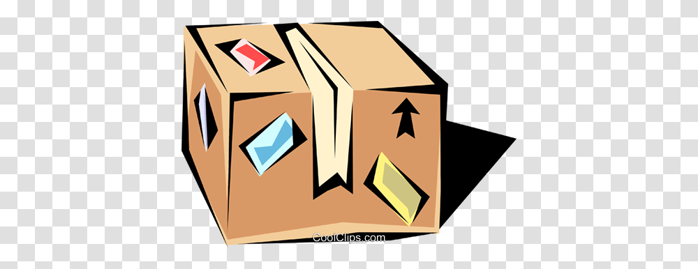 Shipping Cases Royalty Free Vector Clip Art Illustration, Cardboard, Package Delivery, Carton, Box Transparent Png