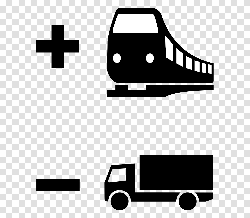 Shipping Goods By Train And Not By Lorries De Transito En Forma De Circulo, Silhouette, Apparel Transparent Png