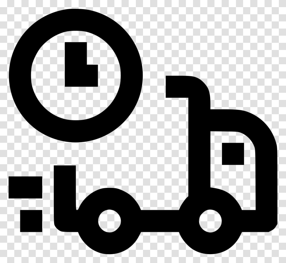 Shipping Truck Shipping Time Icon, Lawn Mower, Tool, Number Transparent Png