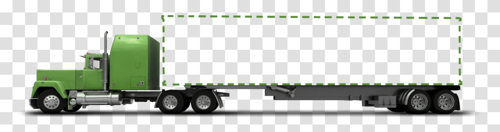 Shipping Truck Truck And Trailer Side View, Vehicle, Transportation, Machine, Label Transparent Png