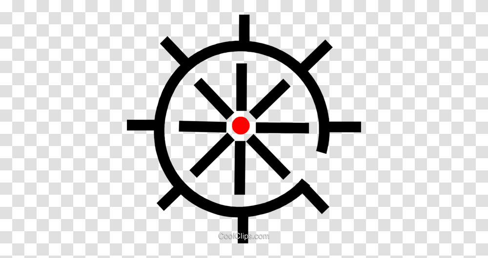 Ships Helm Royalty Free Vector Clip Art Illustration, Cross, Steering Wheel, Machine Transparent Png
